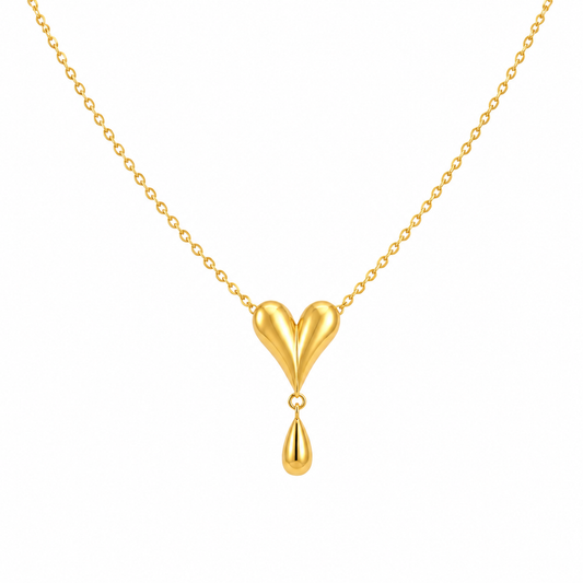 Celestial Heart Drop Necklace