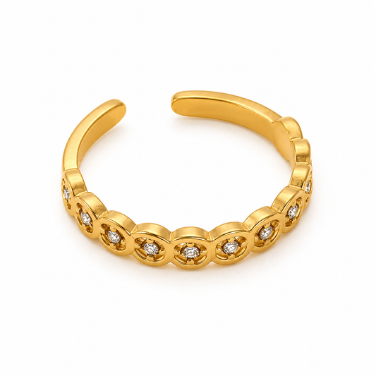 Celeste Adjustable Open Ring