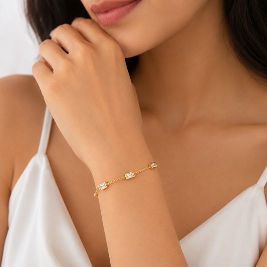 Radiant Baguette Crystal Bracelet