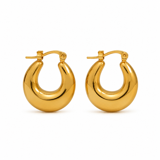 Luna Luxe Chunky Hoop Earrings