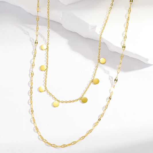 Golden Whisper Layered Necklace