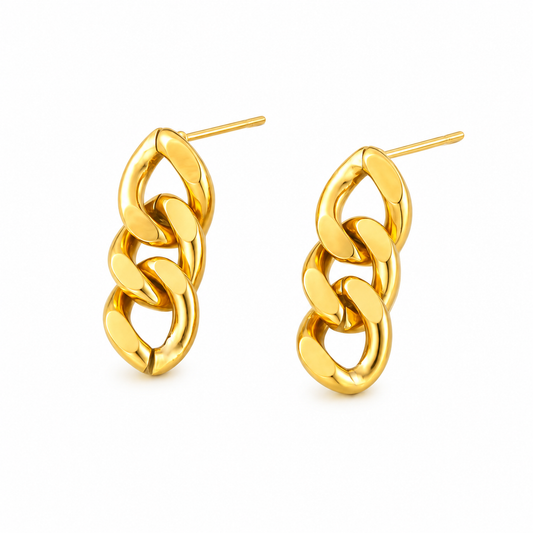 Golden Link Luxe Earrings