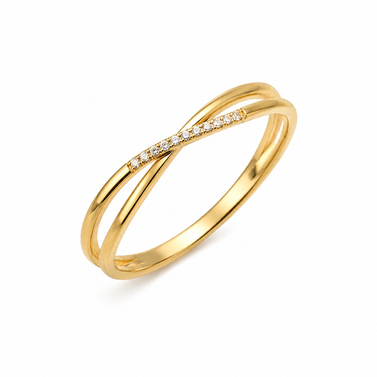 Aurora Crossover Crystal Ring