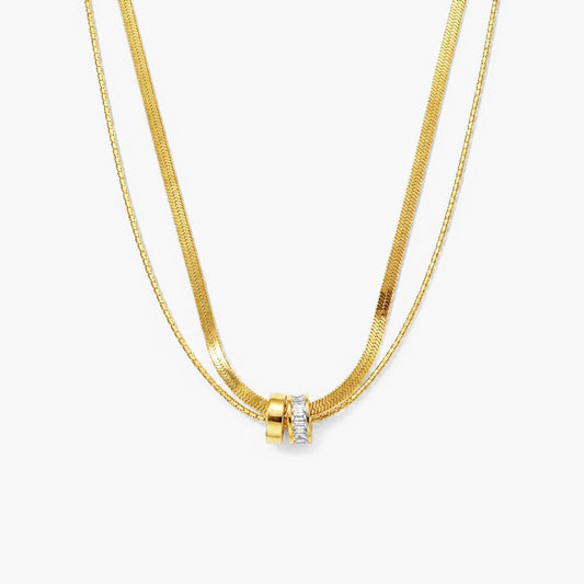 Aurora Luxe Double Layer Necklace