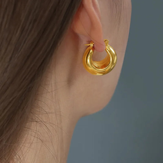 Luna Luxe Chunky Hoop Earrings
